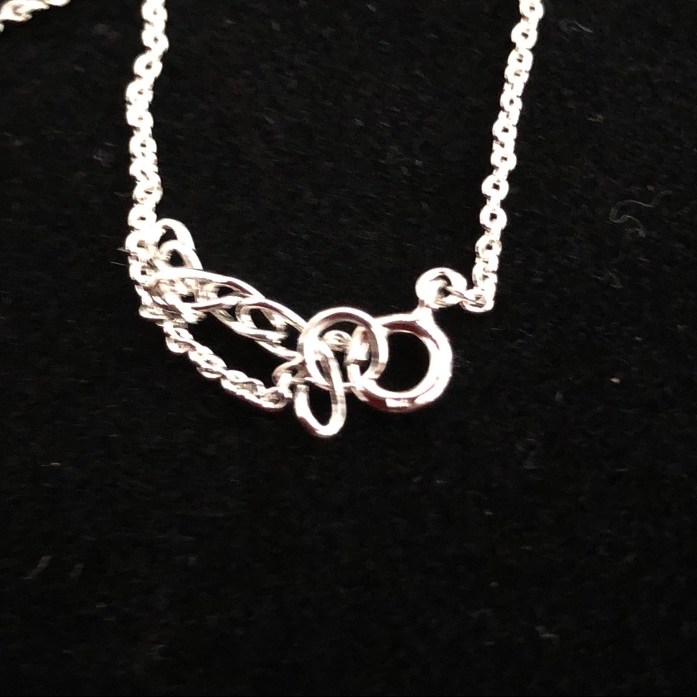 Super Cute Cubic Zirconia & Magenta Charm Anklet! - Picture 5 of 5
